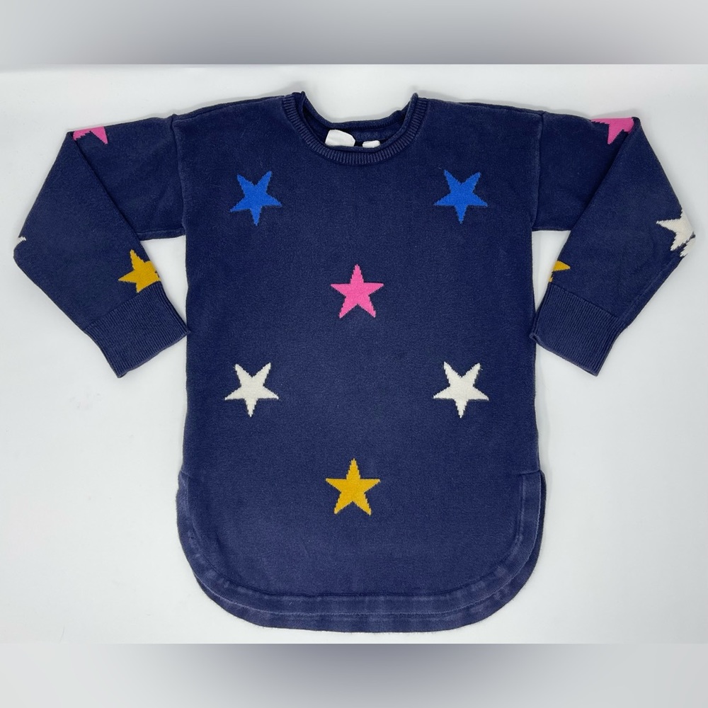 GAP KIDS: Blue/Rainbow Star Sweater, Kids Size: XS (4-5)